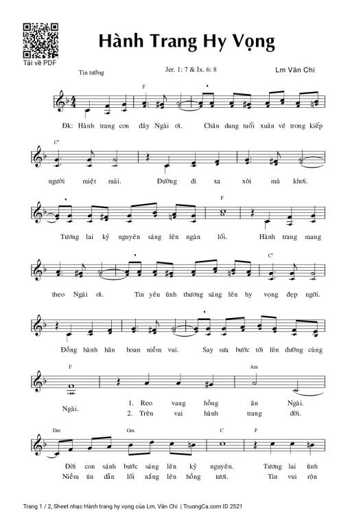 Hành trang hy vọng