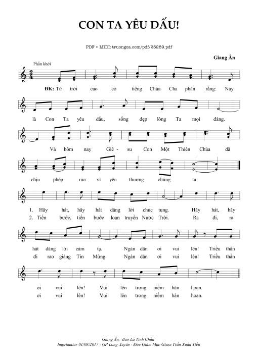 Con Ta Yêu Dấu - Giang Ân