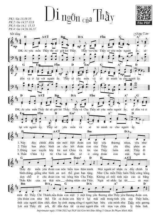 Di Ngôn Của Thầy