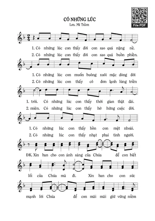 Có Những Lúc - Mi Trầm