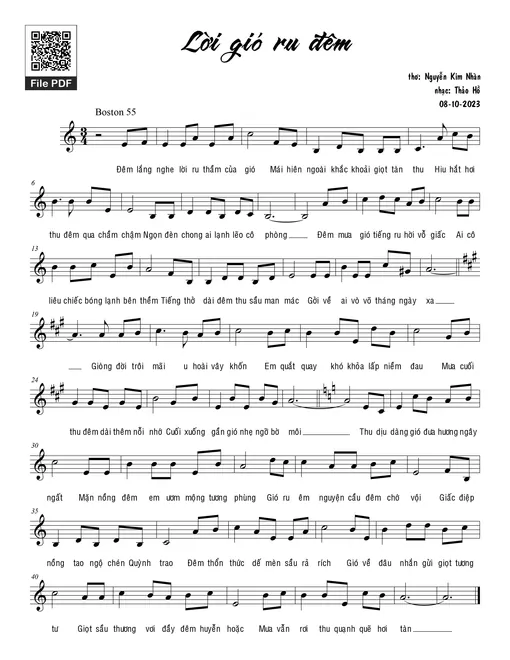 Lời gió ru đêm - Thảo Hồ
