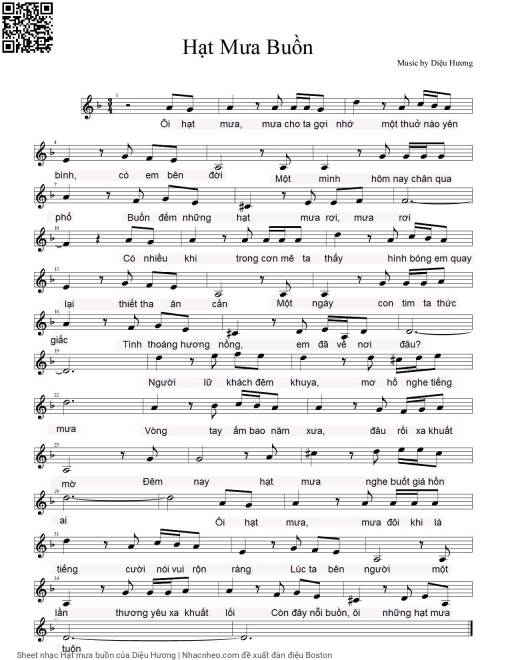 Hạt mưa buồn - Diệu Hương