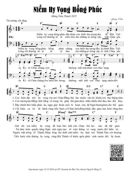 Niềm Hy Vọng Hồng Phúc (Năm Thánh 2025)