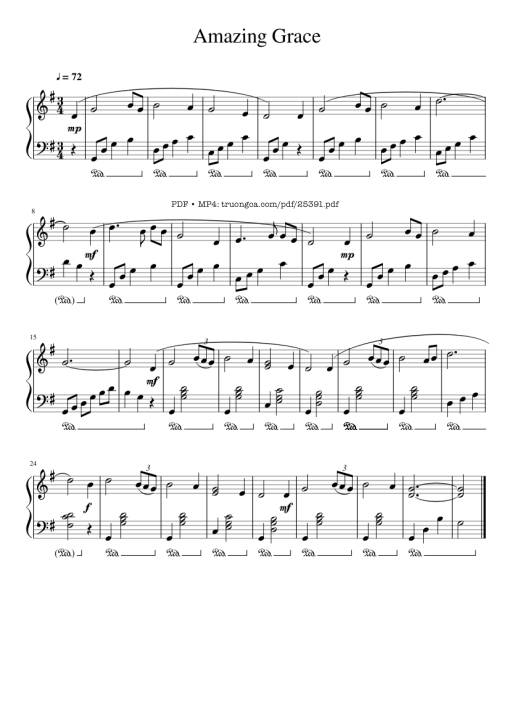 Amazing Grace Piano Basic