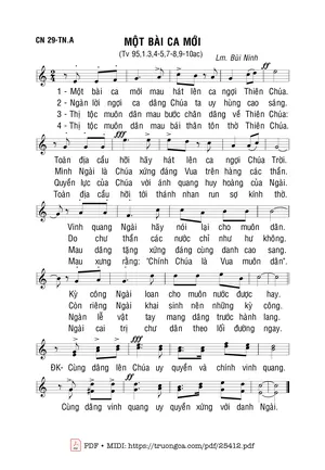 Thánh Vịnh 95, Một Bài Ca Mới