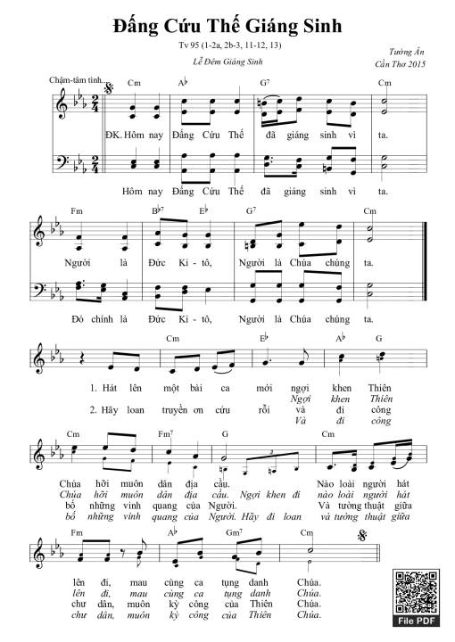 Thánh Vịnh 95, Đấng Cứu Thế Giáng Sinh