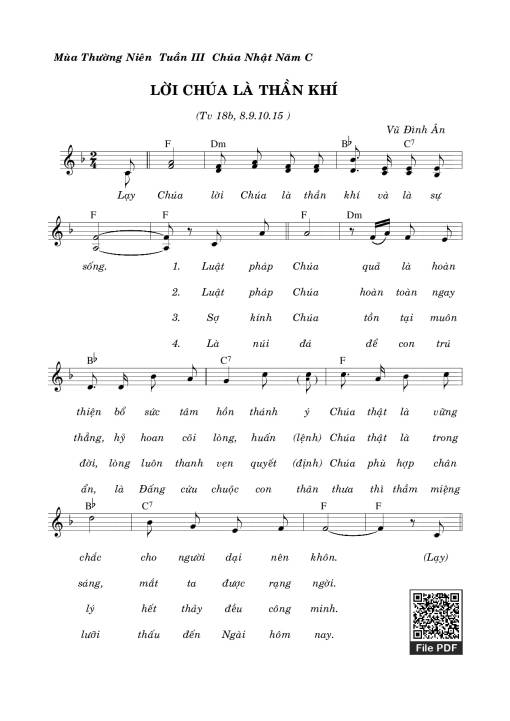 Thánh Vịnh 18, Lời Chúa Là Thần Khí