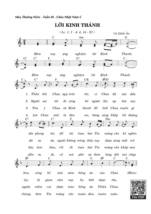 Lời Kinh Thánh - Vũ Đình Ân