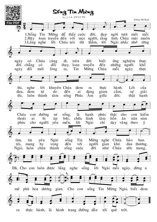 Sống Tin Mừng - Trương Thế Bạch