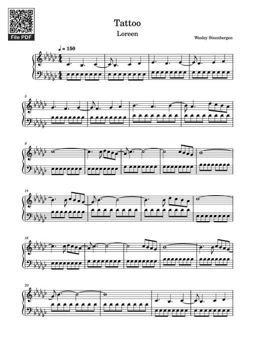 Tattoo Piano - Wesley Steenbergen