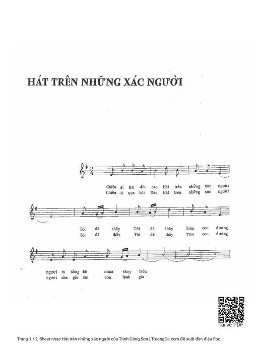 Hát trên những xác người