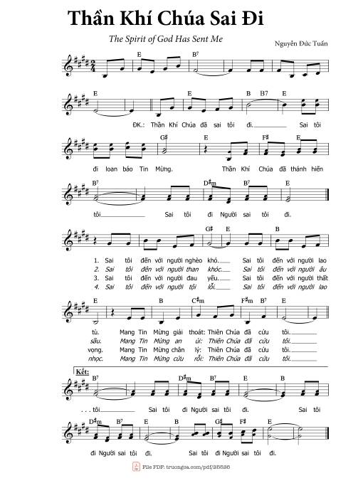 Thần Khí Chúa Sai Đi