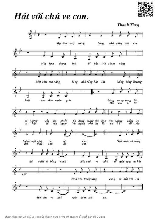 Hát với chú ve con