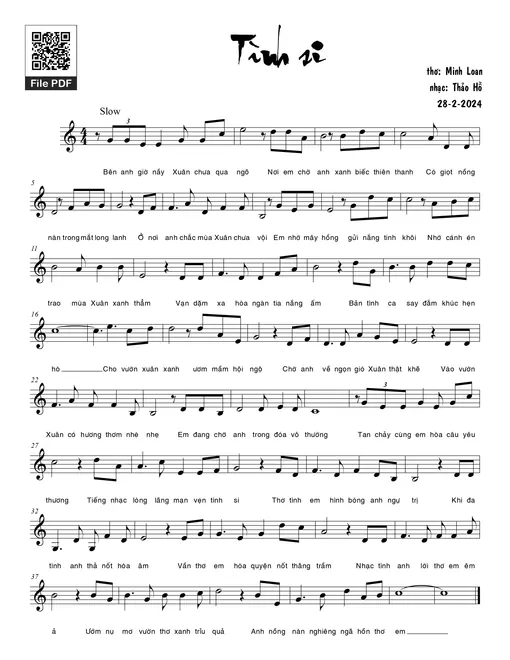 Tình si - Thảo Hồ