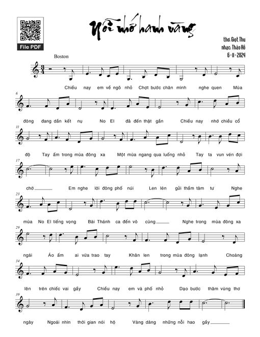 Nỗi nhớ hanh vàng