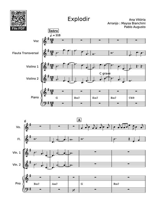 Explodir Piano - Ana Vitória