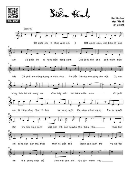 Biển tình - Thảo Hồ