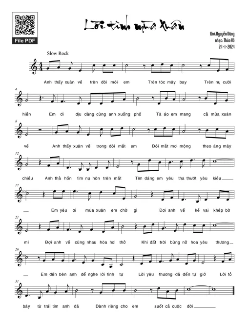 Lời tình mùa Xuân