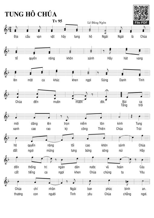 Tung Hô Chúa - Lê Đăng Ngôn