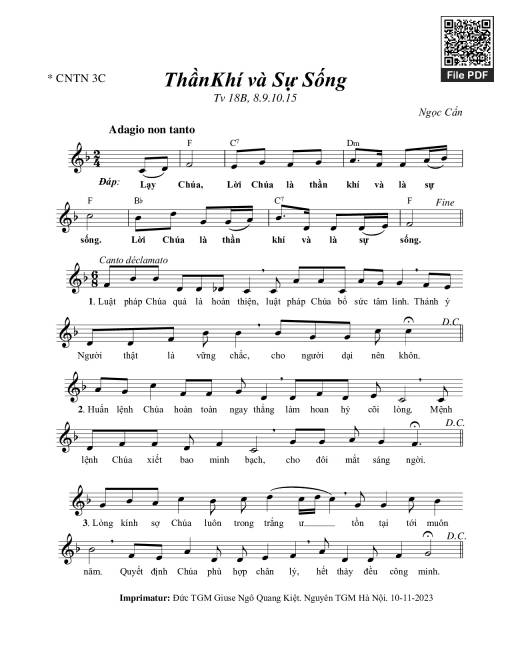 Thánh Vịnh 18B, Thần Khí Và Sự Sống