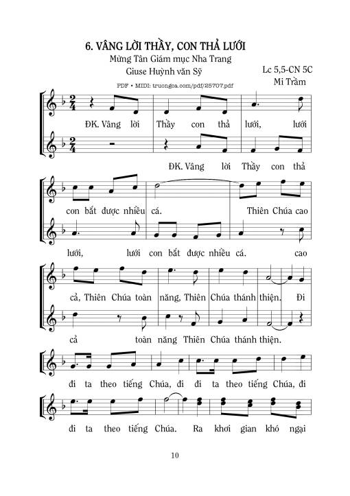 Vâng Lời Thầy, Con Thả Lưới