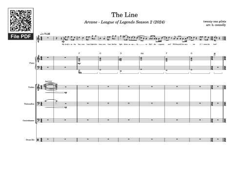Sheet nhạc PDF bài The Line Piano - Twenty One Pilots