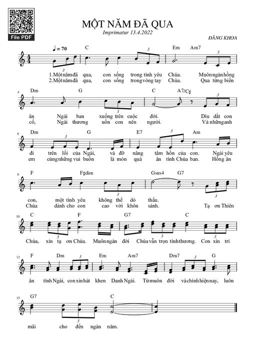 Một Năm Đã Qua - Đăng Khoa