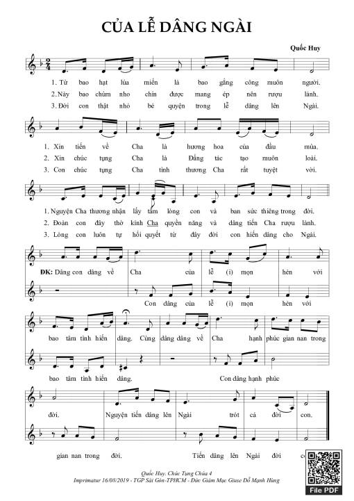 Của Lễ Dâng Ngài