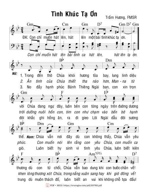 Tình Khúc Tạ Ơn