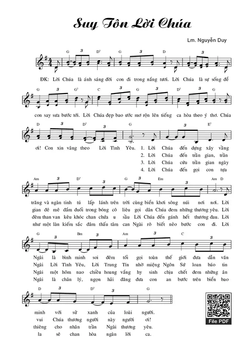 Suy Tôn Lời Chúa