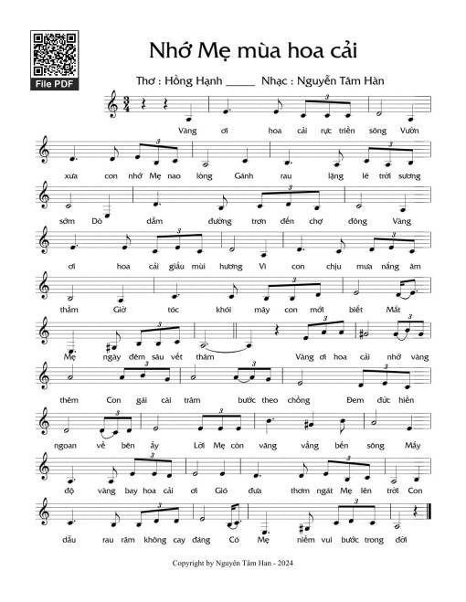 Nhớ mẹ mùa hoa cải