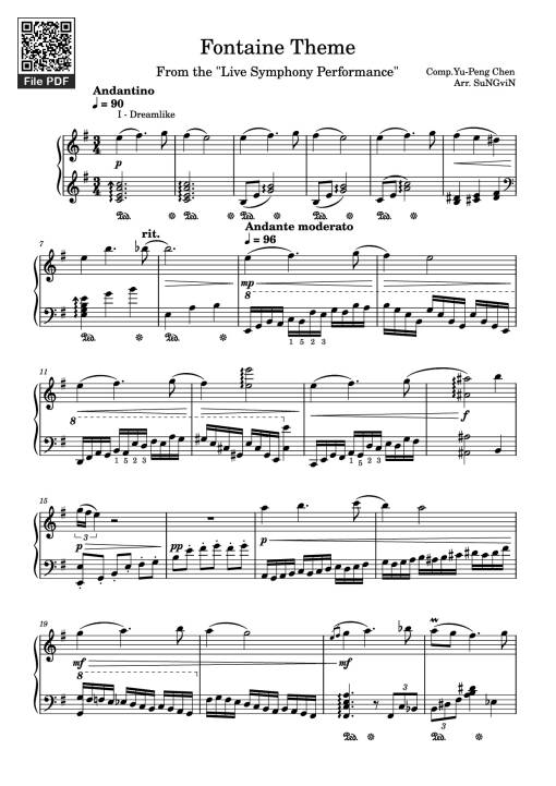 Fontaine Theme Piano