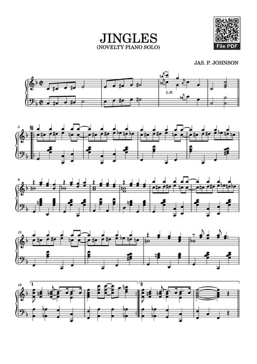 JINGLES Piano - JAS. P. JOHNSON