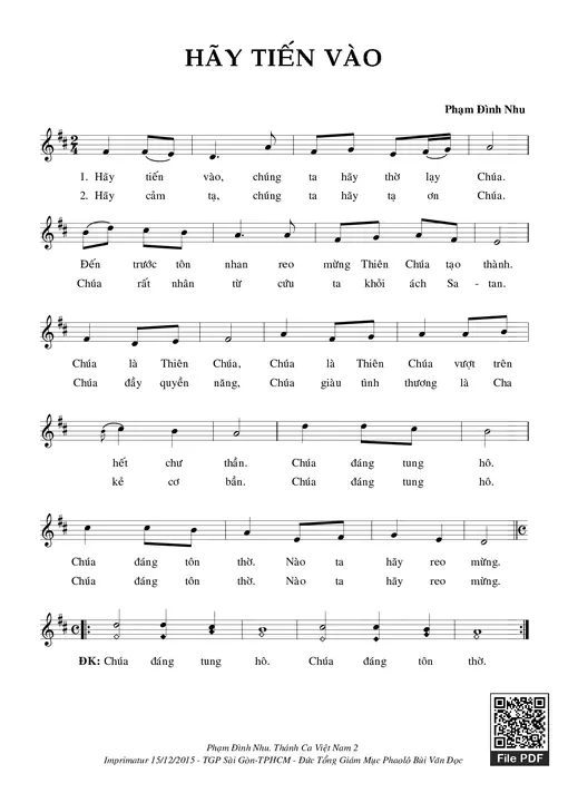 Hãy Tiến vào - Phạm Đình Nhu