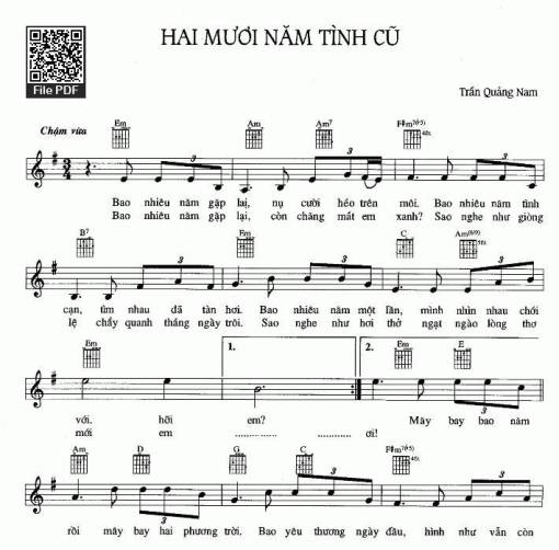 20 năm tình cũ - Trần Quảng Nam