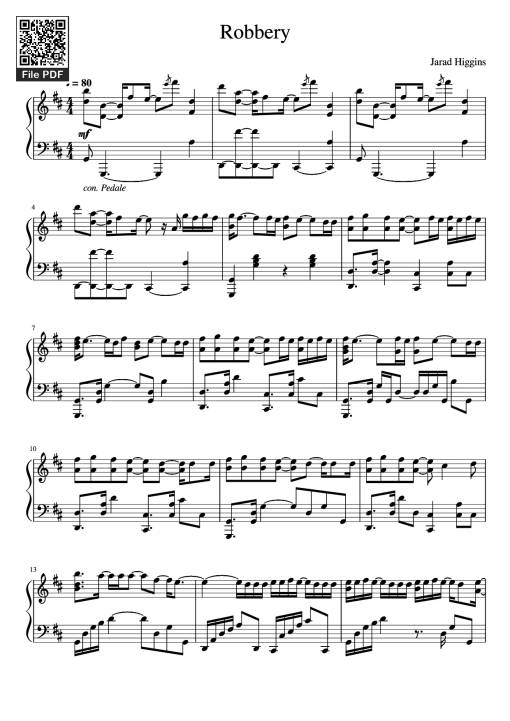 Robbery Piano - Jarad Higgins