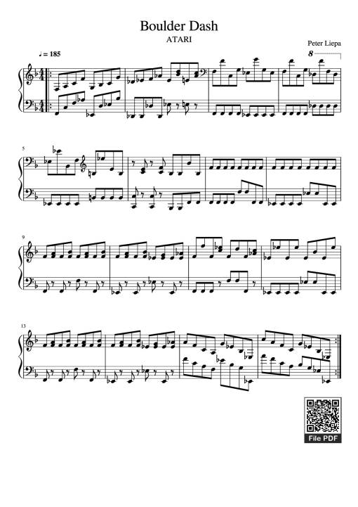 Boulder Dash Piano