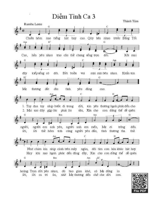 Diễm tình ca 3 - Linh Mục Thành Tâm