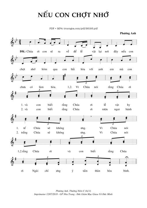 Nếu Con Chợt Nhớ