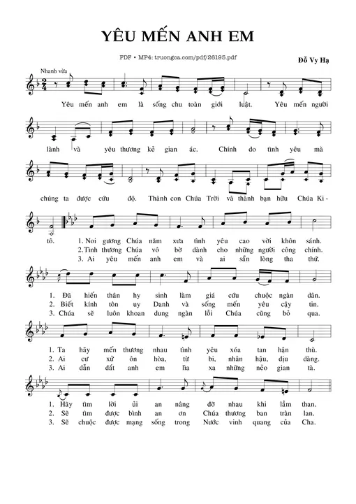 Yêu Mến Anh Em - Đỗ Vy Hạ