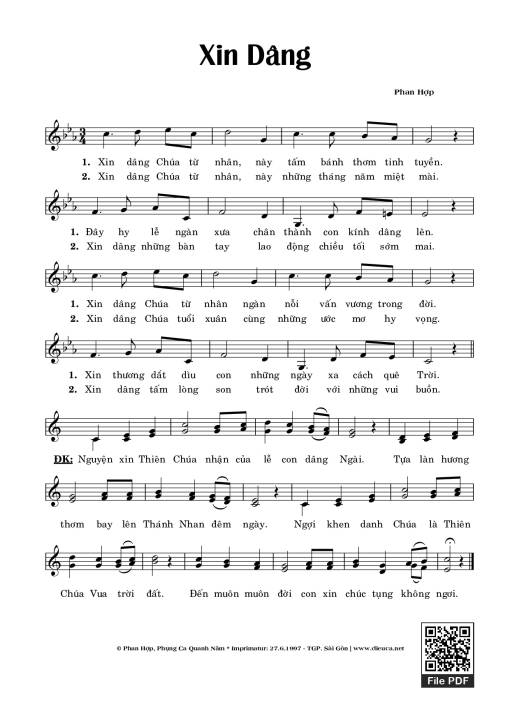 Xin dâng - Phan Hợp