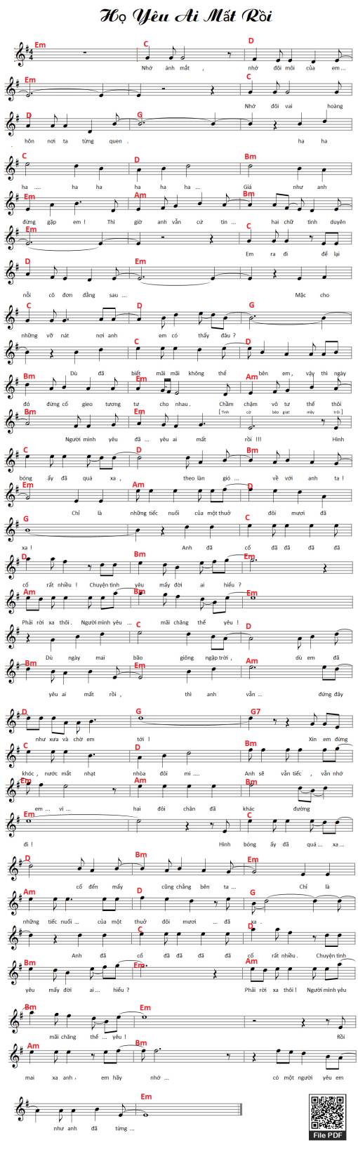 Họ yêu ai mất rồi