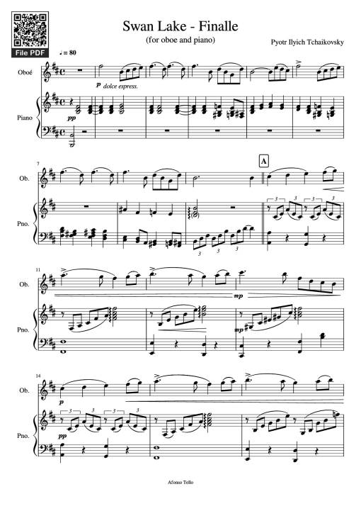 Swan Lake - Finalle Piano