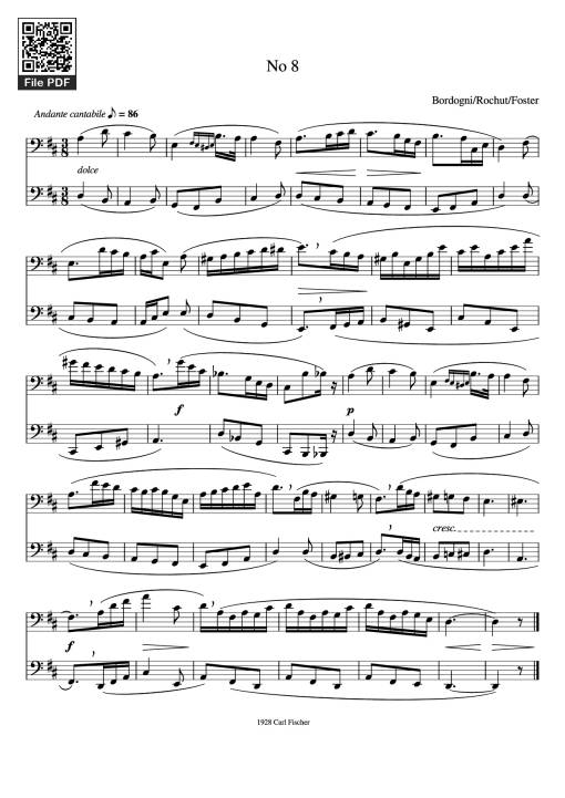 No 8 - Bordogni/Rochut/Foster