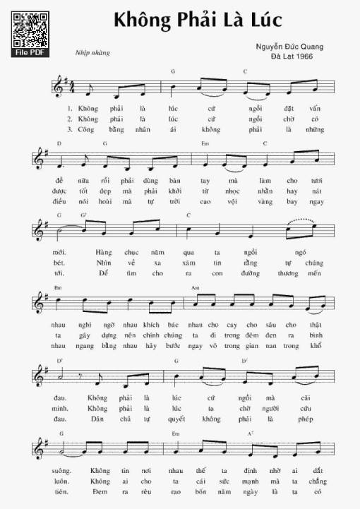 Không Phải Là Lúc