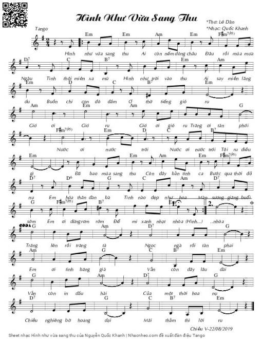 Hình như vừa sang thu