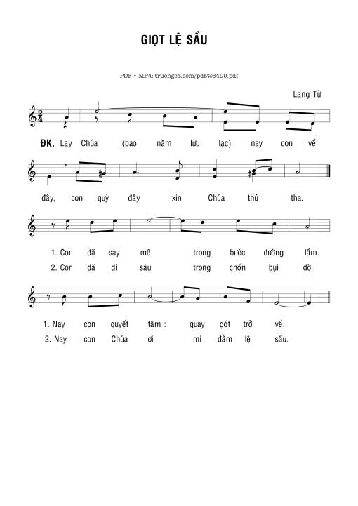 Giọt Lệ - Lạng Tử