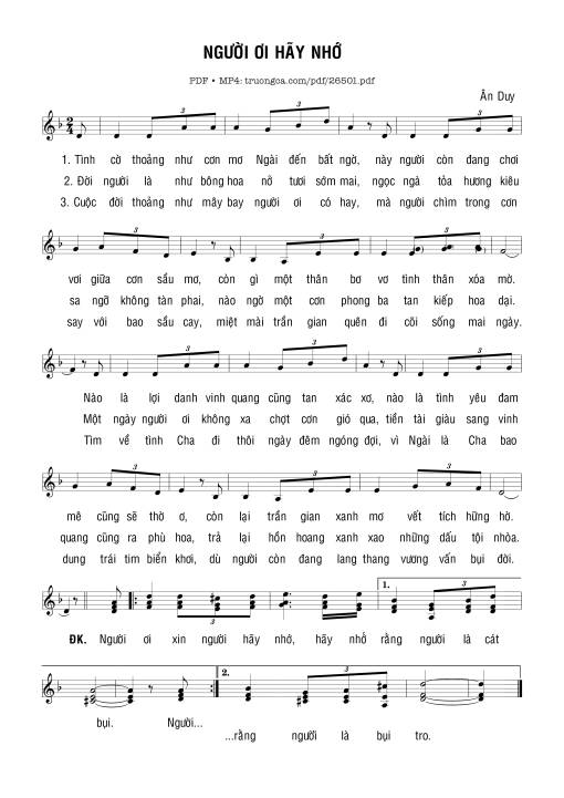 Người Ơi Hãy Nhớ