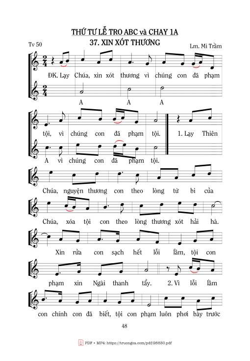 Thánh Vịnh 50, Xin Xót Thương