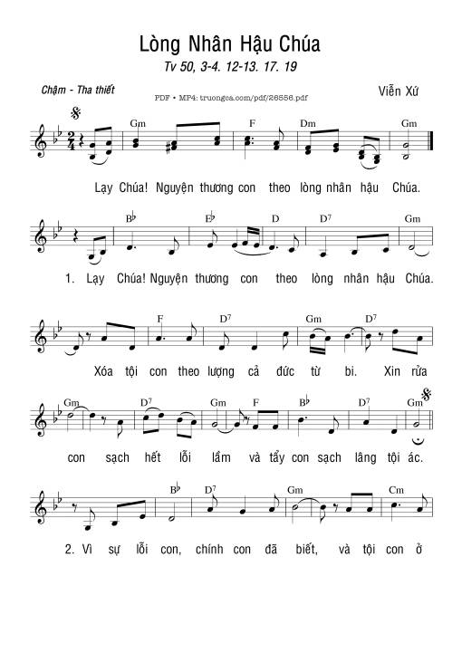 Thánh Vịnh 50, Lòng Nhân Hậu Chúa